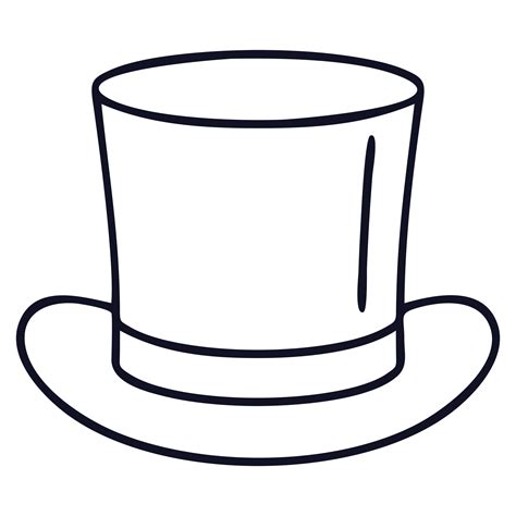 Cut Out Top Hat Template Printable